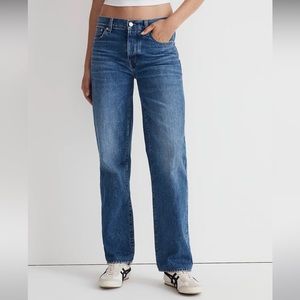 Madewell low slung straight jeans in Palmina wash 25 28